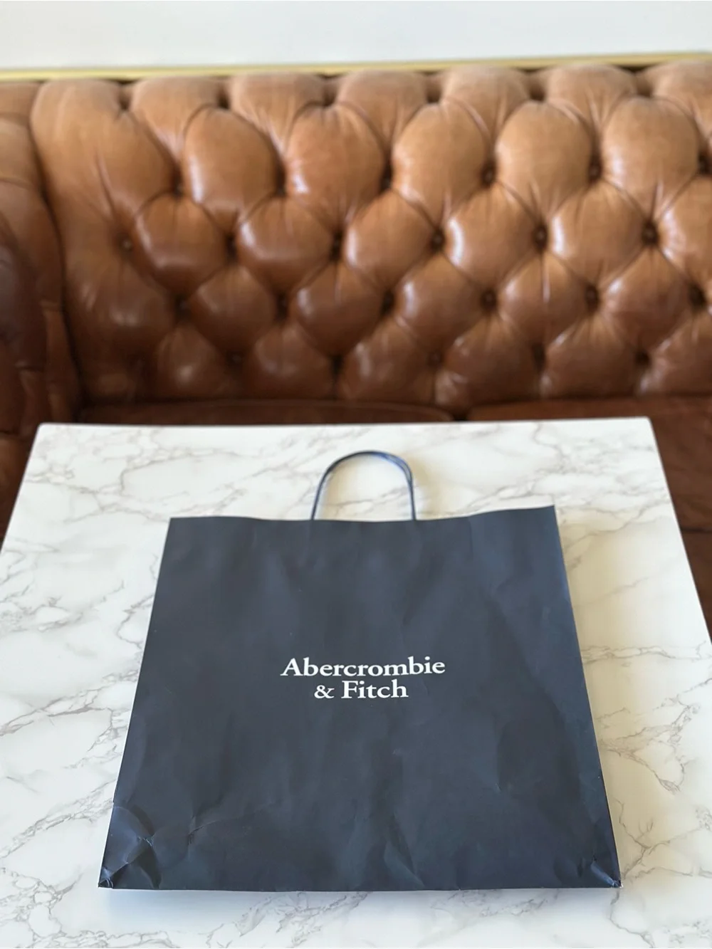 Abercrombie & Fitch Navy Gift Bag 15” x 6” x 13.75”